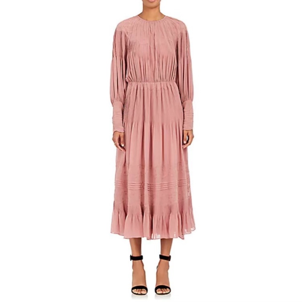 ULLA JOHNSON Victorian Francine Silk Georgette Dress size 10